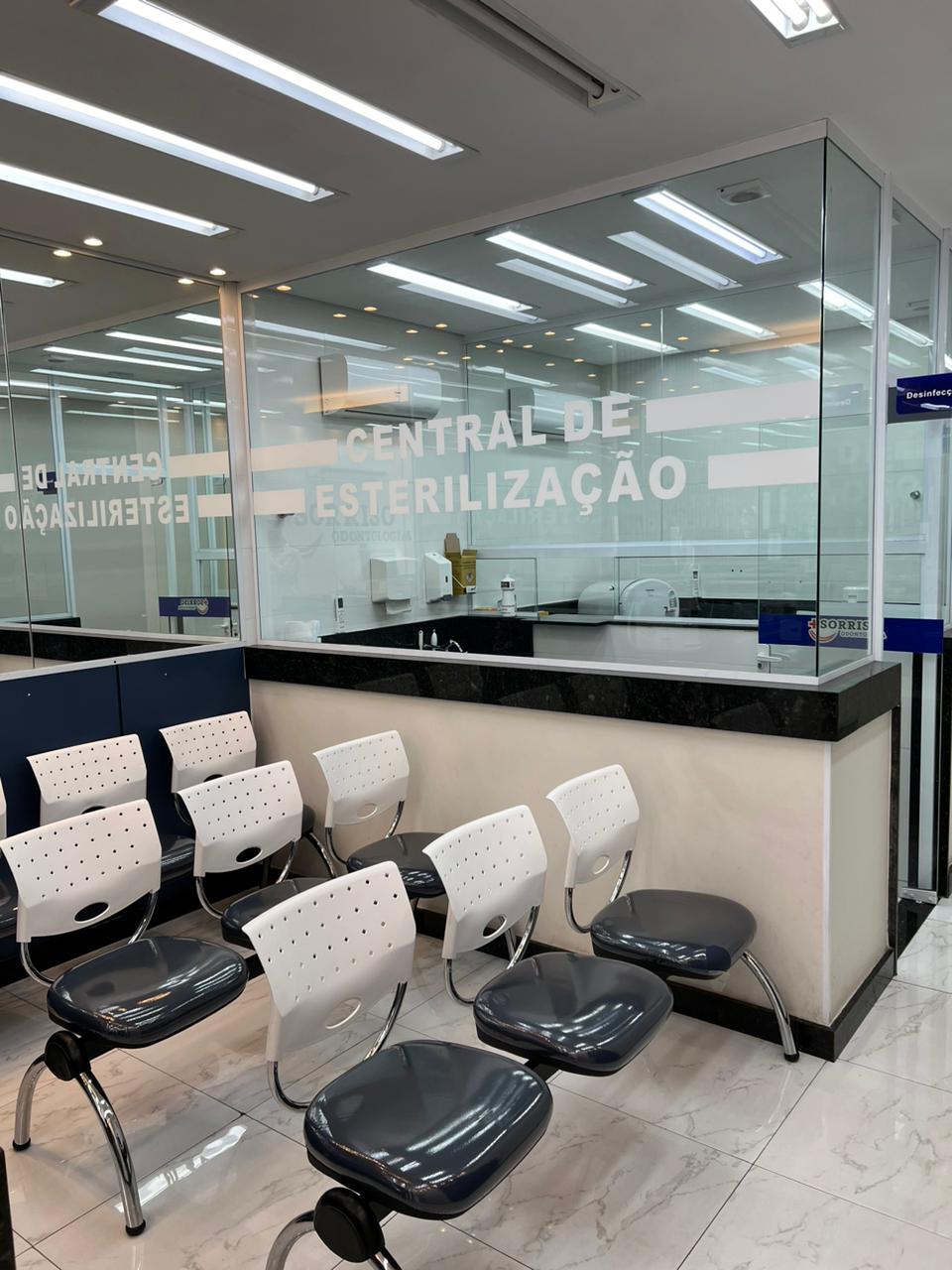 Área de espera da clínica Mais Sorriso Lavras