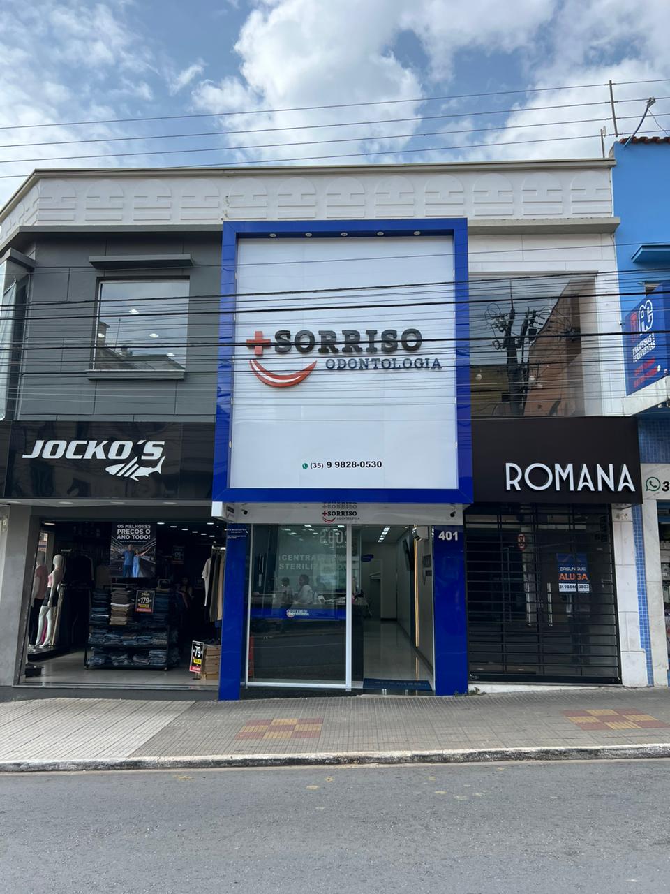 Fachada da clínica Mais Sorriso Lavras